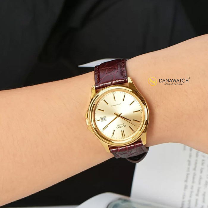 Vỏ thép không gỉ 316L chắc chắn của đồng hồ Casio MTP-1183Q-9ADF
