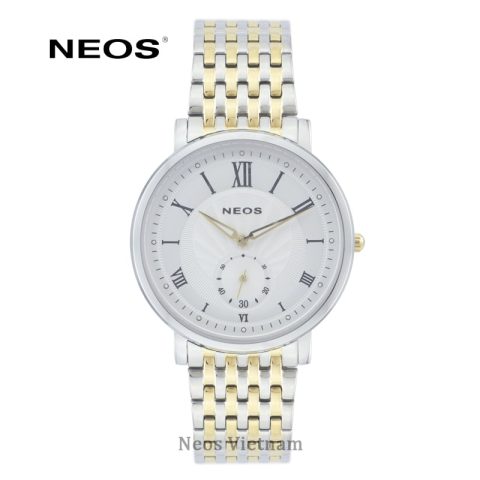 Đồng hồ Neos nam giá rẻ N-40675M dây thép vàng sapphire: Biểu Tượng Phong Cách và Chất Lượng Bền Bỉ