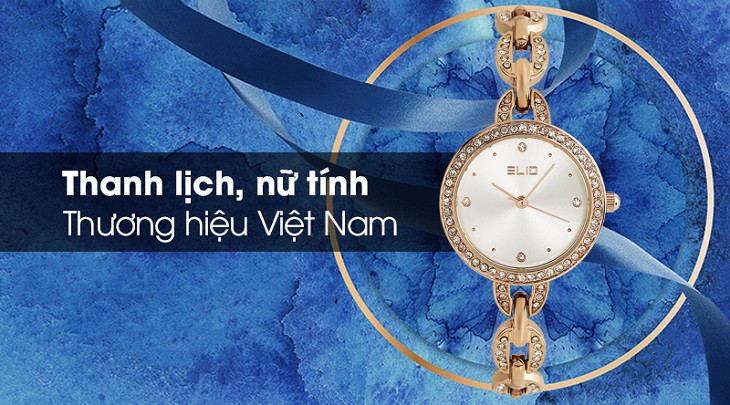 Đồng hồ nữ Elio 28 mm ES033-01 có vẻ ngoài thanh lịch, sang trọng phù hợp phái nữ