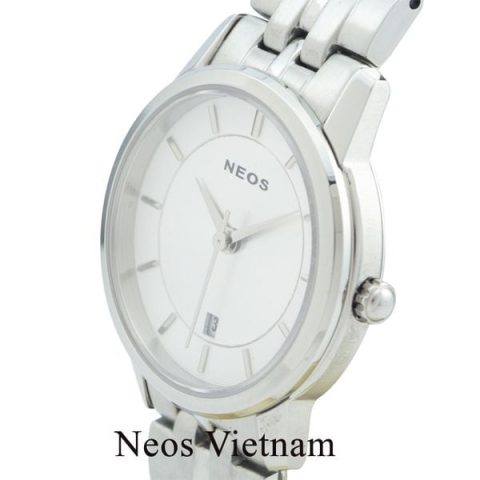 Đồng hồ Neos N-30854L dây đồng hồ đeo tay nữ thép bạc