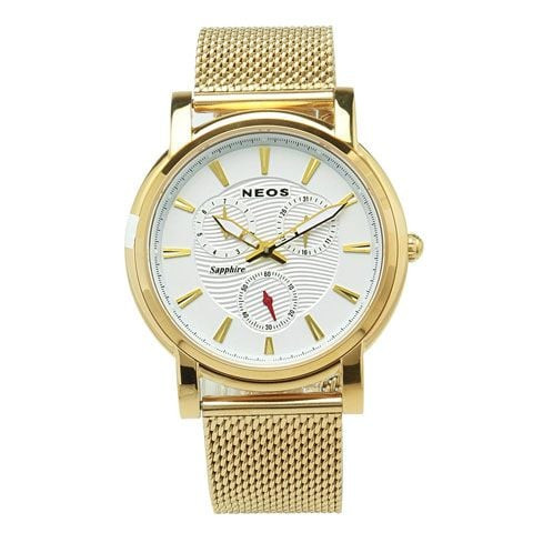 Đồng hồ dây thép lưới chính hãng Neos N-40722M nam, thiết kế sang trọng