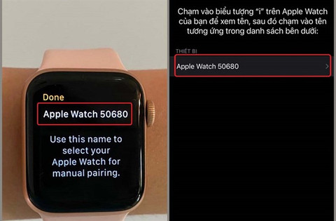 Ghép nối đồng hồ thông minh với điện thoại không dùng camera