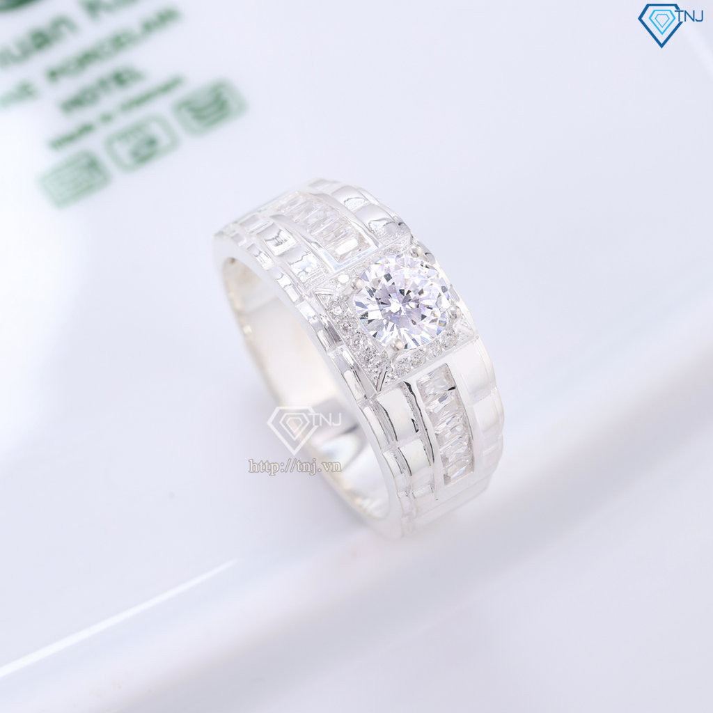 Nhẫn bạc nam kiểu dáng dây đồng hồ đẹp NNA0823, một lựa chọn hoàn hảo như đồng hồ nam kiểu dáng đẹp