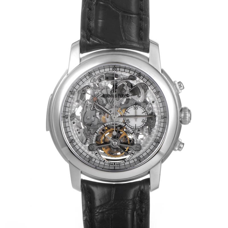 Jules Audemars Minute Repeater với bộ máy cơ khí lộ thiên, thu hút tín đồ đam mê đồng hồ đẹp nhất thế giới bởi sự phức tạp tinh xảo.