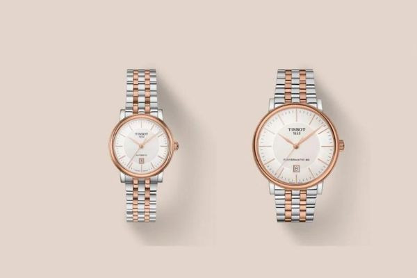 Đồng hồ cặp Tissot Carson Premium mạ vàng sang trọng và đẳng cấp