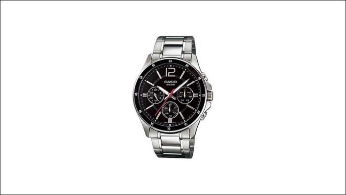 Đồng hồ Casio MTP-1374D-1AVDF, một trong những mẫu đồng hồ nam đẹp và đáng mua nhất với mặt kính khoáng và dây hợp kim bền chắc.