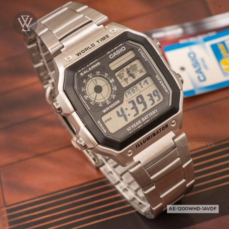 Casio AE-1200WHD-1AVDF, mẫu đồng hồ Casio nam dưới 2 triệu phong cách thể thao