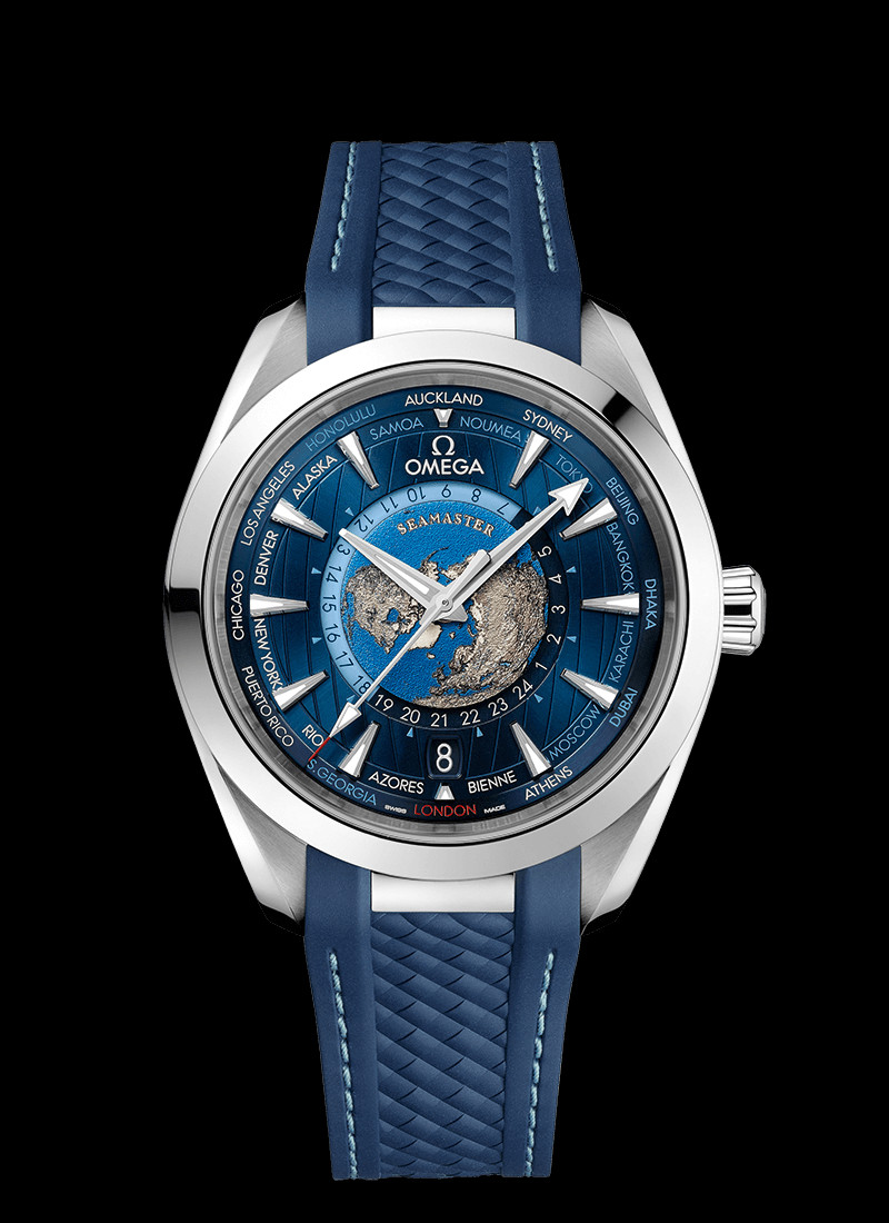 Đồng hồ Omega Seamaster Aqua Terra 150m Coâ€‘axial Master Chronometer GMT Worldtimer 43mm 220.12.43.22.03.001