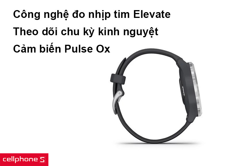 Tính năng theo dõi sức khỏe chuyên sâu trên đồng hồ thông minh Garmin Vivomove 3S