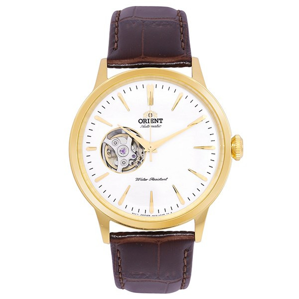 Đồng hồ nam Orient Bambino RA-AG0003S10B, dây da độc đáo