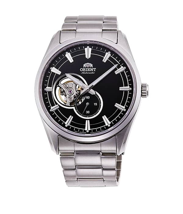 Mẫu đồng hồ Orient hở van tim RA-AR0002B10B nam cơ tự động với mặt số lộ máy ấn tượng.