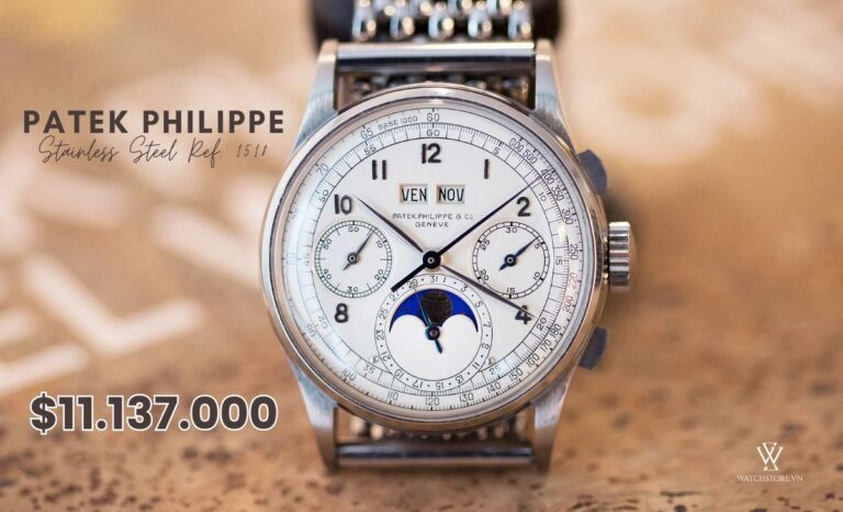 Patek Philippe Stainless Steel Ref. 1518, chiếc đồng hồ bấm giờ lịch vạn niên độc đáo làm từ thép không gỉ