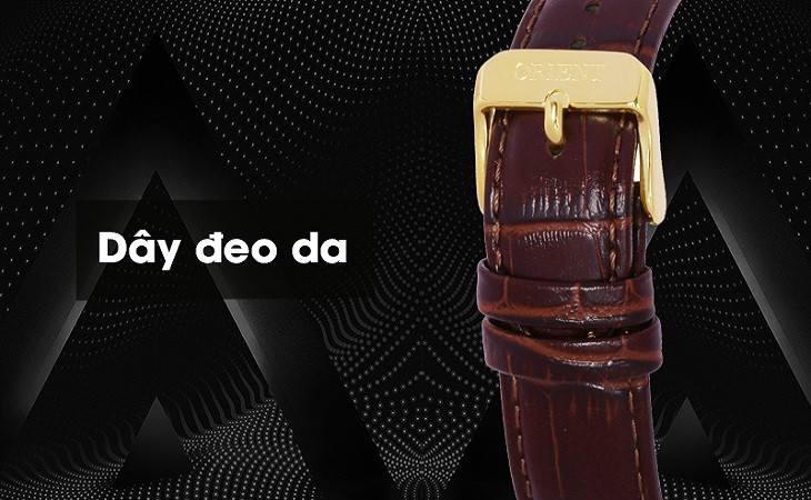 Đồng hồ cơ ORIENT RA-AG0003S10B được bảo vệ bởi dây đeo da chống sốc