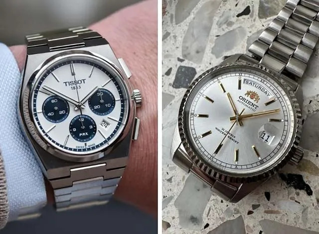 So sánh thiết kế đồng hồ Orient và Tissot