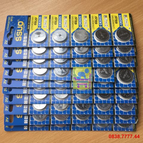 Pin cúc áo CR2025 dùng thay pin cho đồng hồ đeo tay điện tử