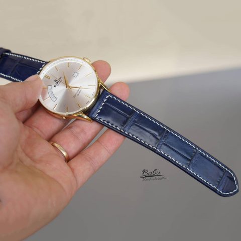 Dây Da Đồng Hồ Màu Xanh Navy: Nâng Tầm Phong Cách Thanh Lịch & Hiện Đại