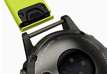 Hệ thống dây đeo QuickFit của đồng hồ thông minh thể thao Garmin fēnix 5S