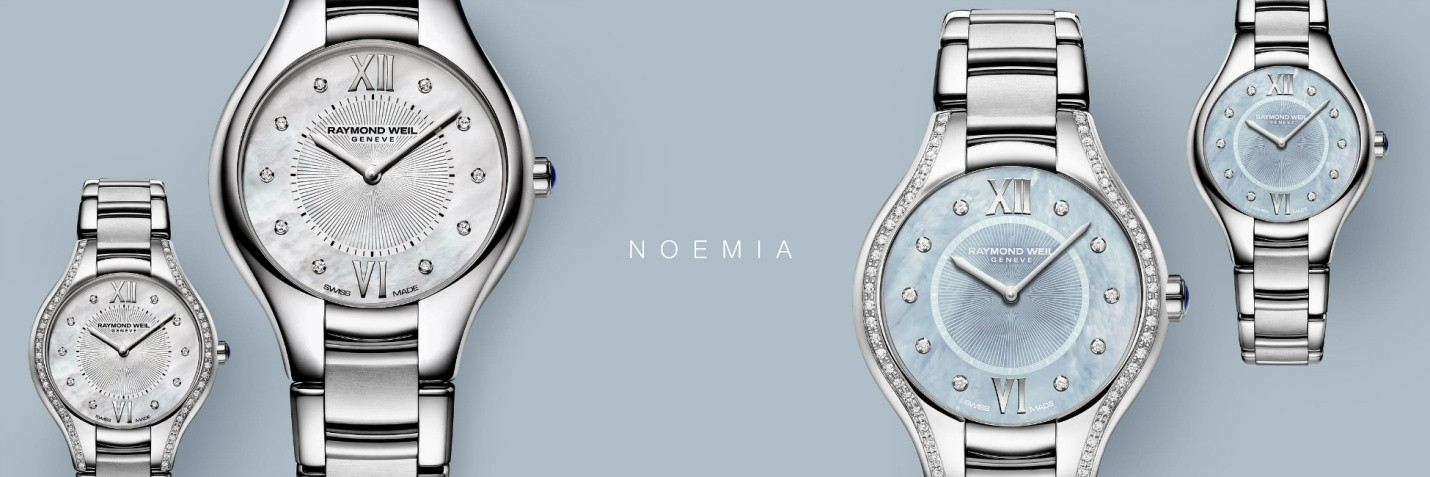 Đồng hồ nữ Jasmine của Raymond Weil với thiết kế nữ tính