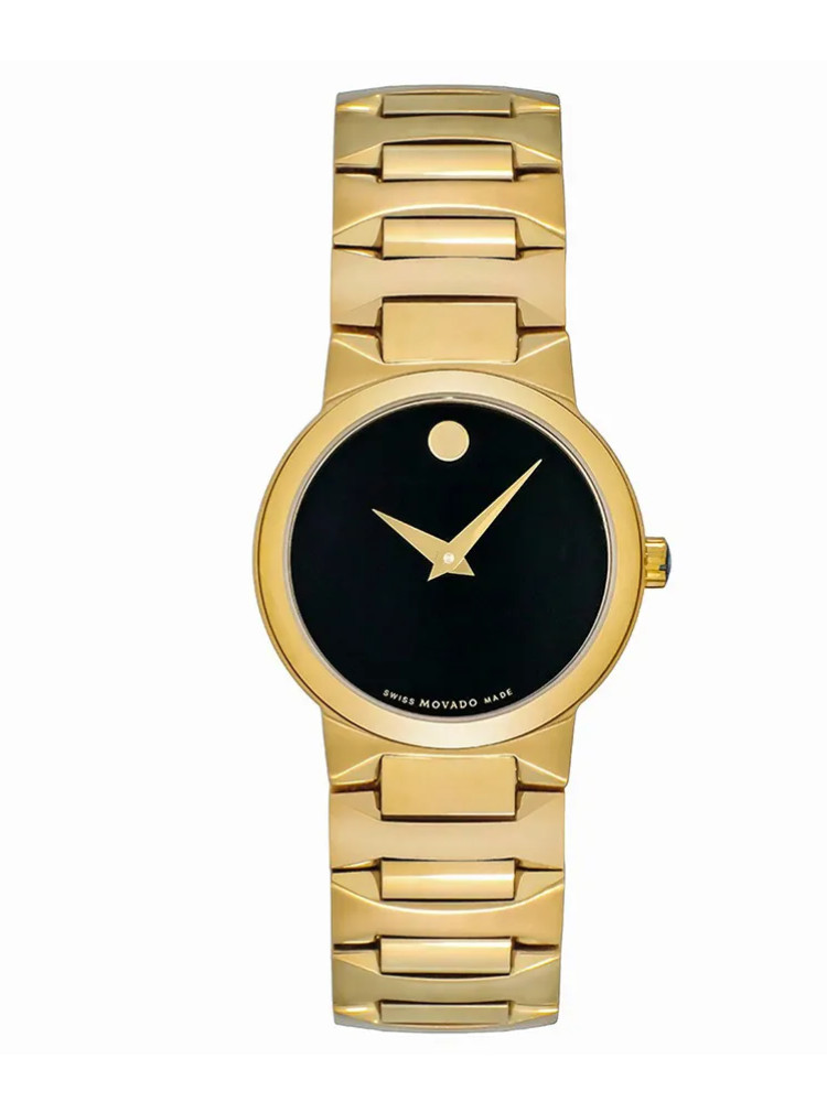 Đồng hồ nữ Movado 0607297 (26mm) với thiết kế tối giản, tone gold sang trọng
