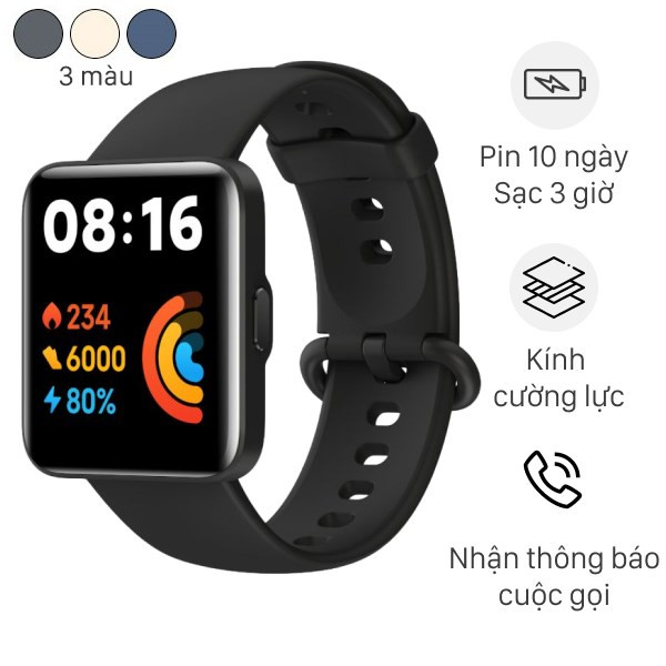 Đồng hồ thông minh Xiaomi Redmi Watch 2 Lite với dây TPU, một lựa chọn đáng cân nhắc trong các loại đồng hồ thông minh Xiaomi