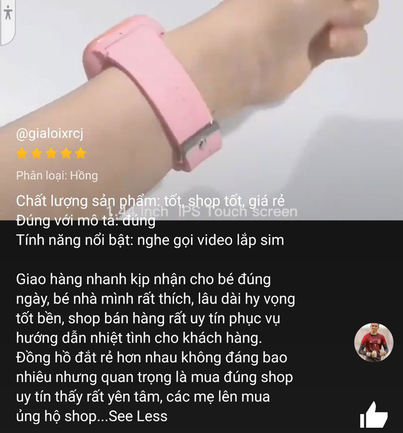 Khách hàng trải nghiệm đồng hồ định vị trẻ em BabyKid
