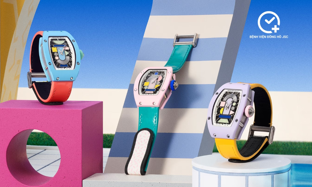 Bộ sưu tập đồng hồ Richard Mille RM 07-01 với các phiên bản màu pastel