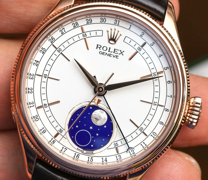 Góc nhìn cận cảnh tính năng lịch tuần trăng độc đáo trên Rolex Cellini Moonphase 50535