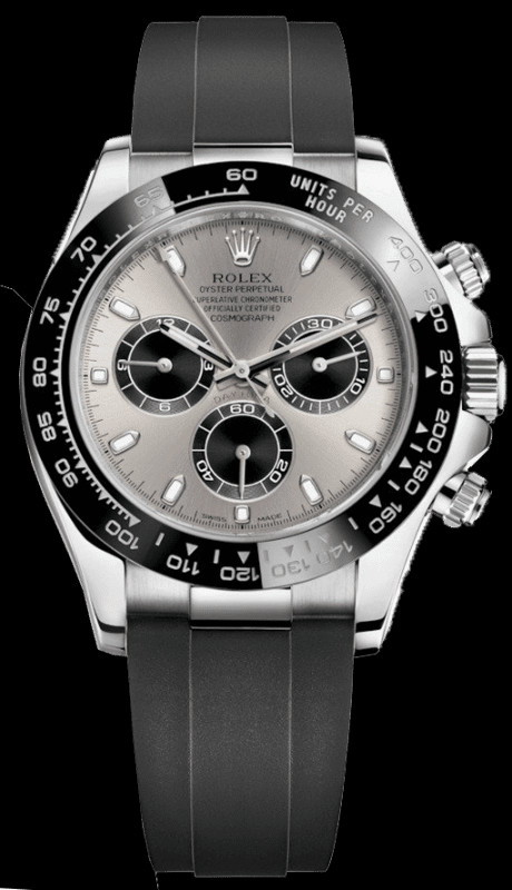 Đồng hồ Rolex Daytona 116519 dây da vàng trắng với mặt số thiên thạch độc đáo, một biểu tượng của sự cá tính.
