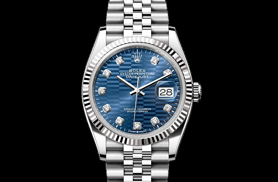 Mẫu đồng hồ cặp Rolex chính hãng Datejust mặt xanh