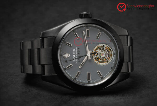 Chiếc đồng hồ Rolex Milgauss Tourbillon được chế tác theo đơn đặt hàng riêng, cho thấy khả năng hiếm có của đồng hồ cơ lộ máy Rolex