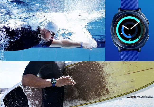 Đồng hồ thông minh Samsung Gear Sport có khả năng chống nước 5ATM