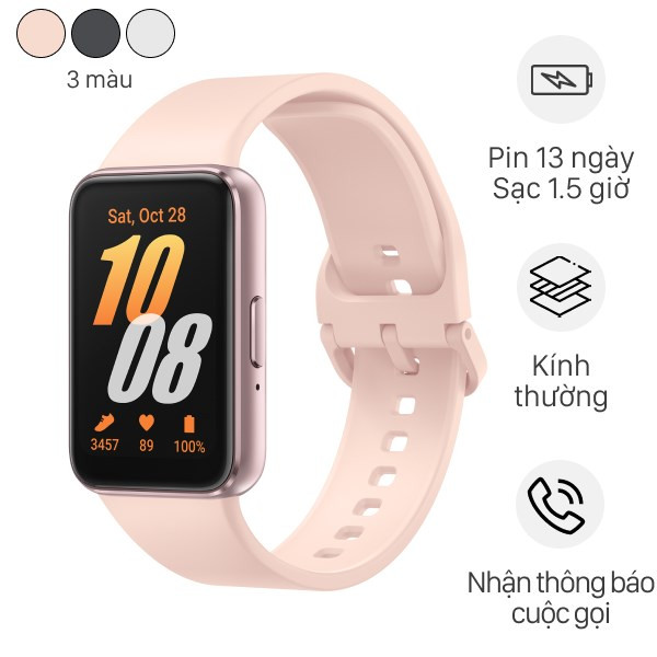 Đồng hồ thông minh bán chạy nhất Samsung Galaxy Fit3 màu hồng