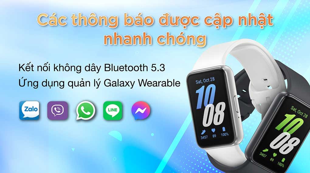Kết nối Bluetooth 5.3 ổn định trên Samsung Galaxy Fit3