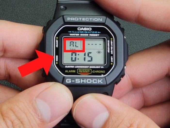 Chỉnh giờ trên chế độ thể thao đồng hồ G-Shock