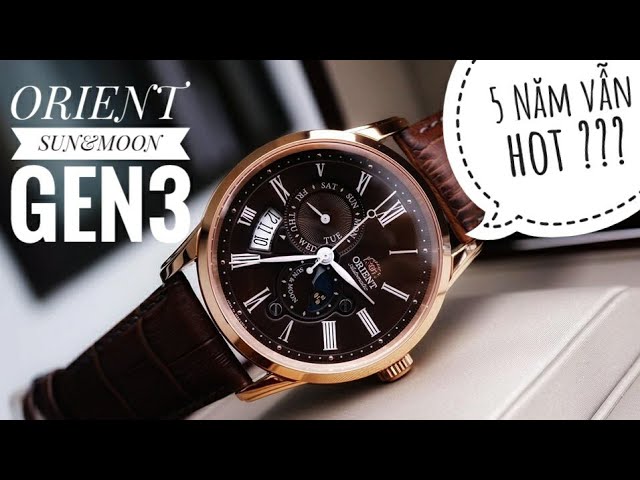 Đồng hồ Orient Sun and Moon Gen 3 SAK00003T0: Tuyệt Tác Cơ Khí Đỉnh Cao Cho Phong Cách Thanh Lịch