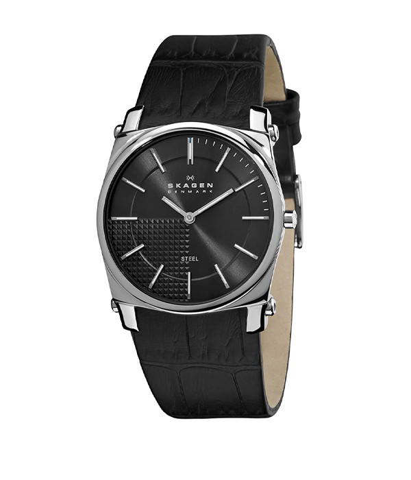 Đồng hồ Skagen Nam Skagen 859LSLB Dây Da Mặt Chữ Nhật Pin Quartz chính hãng