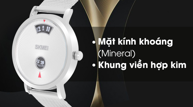 Đồng hồ Nam dây kim loại Skmei SK-1489 có khả năng chịu va đập tốt