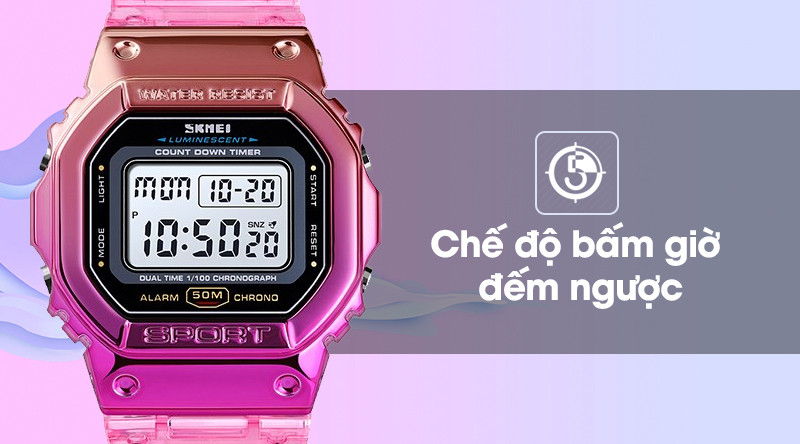 Tính năng đếm ngược tiện ích trên đồng hồ Skmei chính hãng