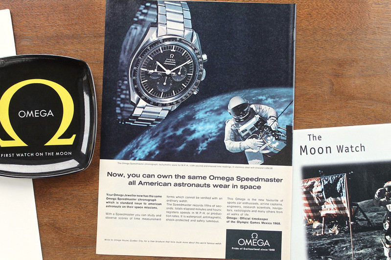 Chiến dịch quảng cáo đồng hồ Omega Speedmaster liên quan không gian.