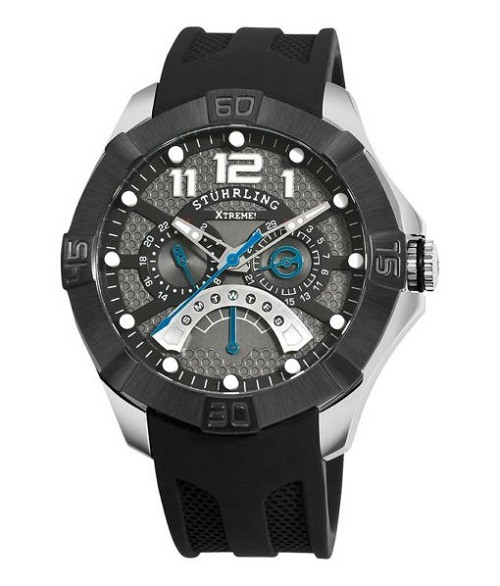 Cận cảnh đồng hồ Stuhrling Xtreme 264XL2.331613-DF, một phong cách mạnh mẽ mà thương hiệu Stuhrling là đồng hồ nước nào hướng đến