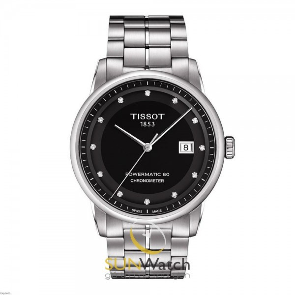 Đồng hồ Tissot T086.408.11.056.00 mặt trước với thiết kế sang trọng
