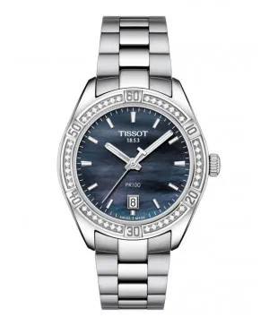 Tissot Pr 100 Lady Sport Chic T101.910.61.121.00, sự kết hợp hoàn hảo giữa phong cách thể thao và vẻ đẹp sang chảnh