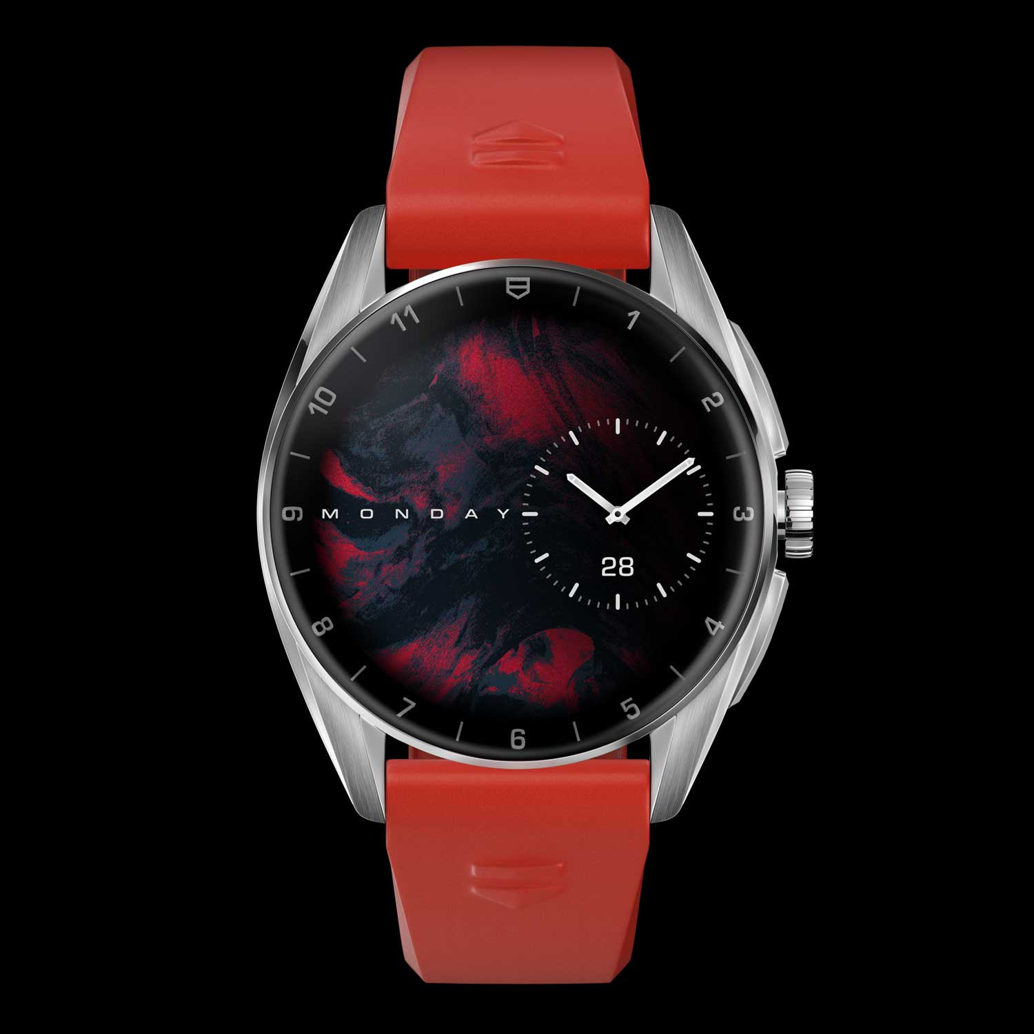 đế sạc từ tính và mặt sau của đồng hồ thông minh TAG Heuer