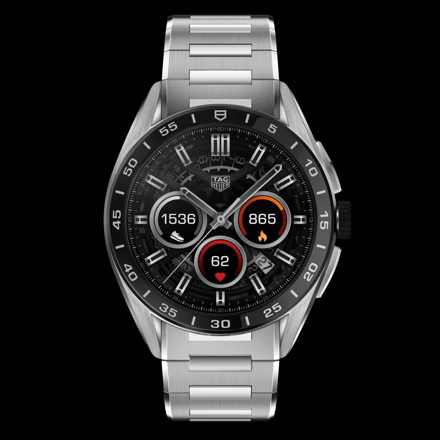 mặt đồng hồ thông minh TAG Heuer Connected với giao diện kim cổ điển
