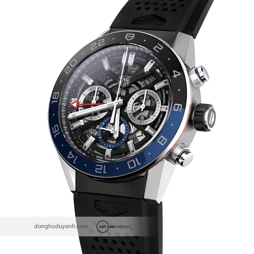 TAG Heuer Carrera Chronograph Twin-Time (CBG2A1Z.FT6157), đồng hồ thể thao nổi tiếng