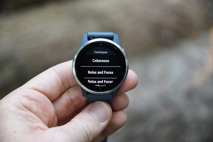 Các tùy chọn kỹ thuật thở trên đồng hồ Garmin Venu