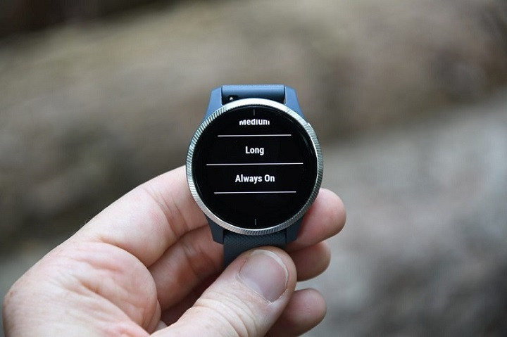 Garmin Venu và tính năng màn hình luôn bật tiết kiệm pin