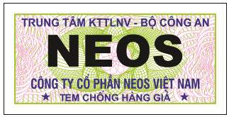 Tem chống giả nhận diện đồng hồ Neos chính hãng
