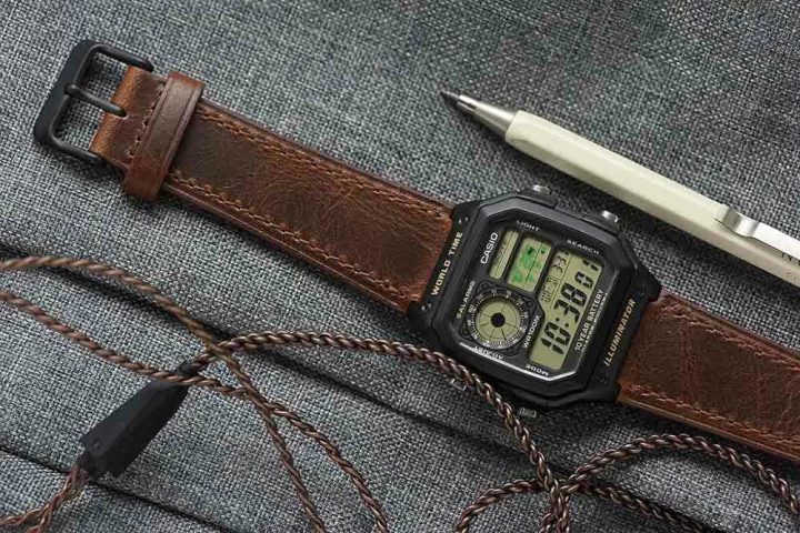Dây da đồng hồ Casio chính hãng chất lượng cao, độ bền vượt trội