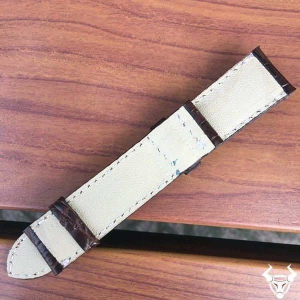 Dây da đồng hồ với mặt trong lót da bò êm ái